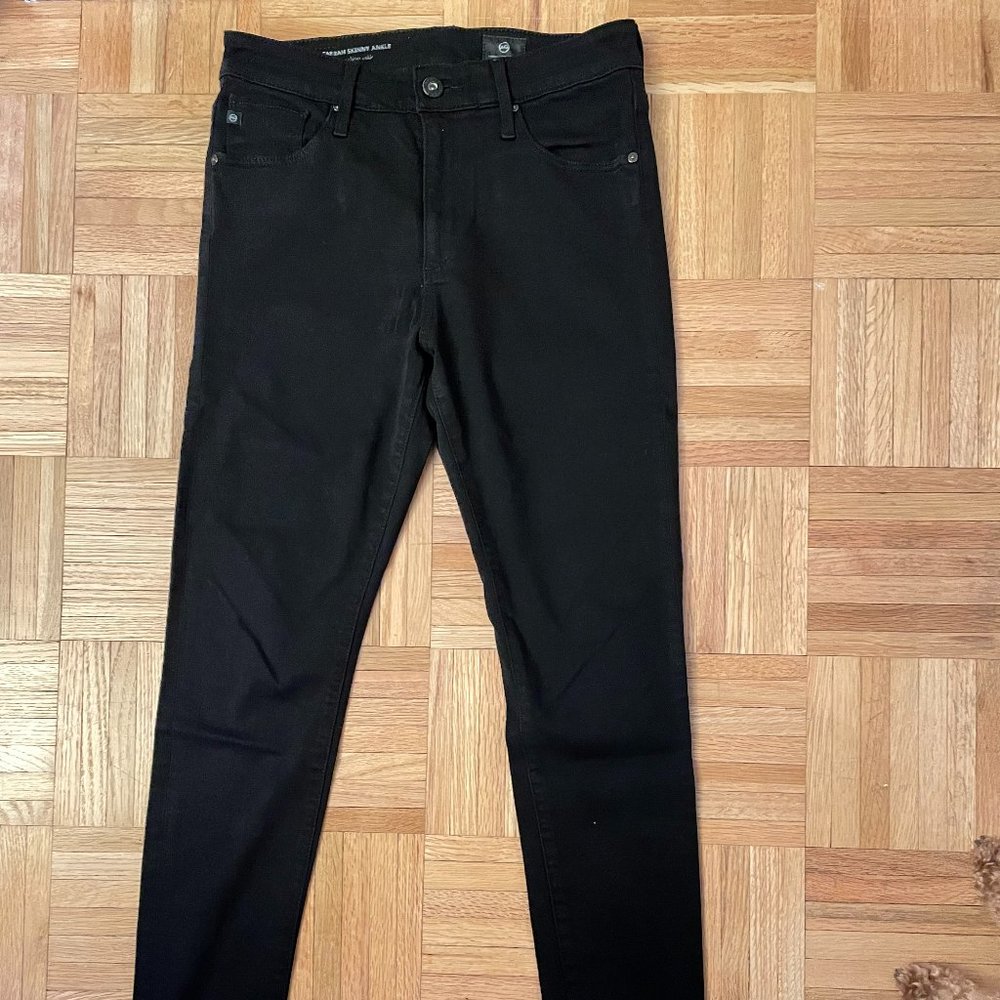AG Jeans Farrah High Rise Black Skinny Ankle